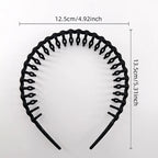 1/2/3pcs Hair Clip Frosted Color Headband Women's Non-slip Band Teeth Simple Pressure Headband Face Headband Hair Accessories