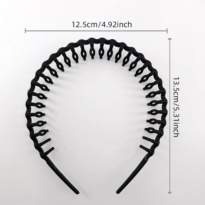 1/2/3pcs Hair Clip Frosted Color Headband Women's Non-slip Band Teeth Simple Pressure Headband Face Headband Hair Accessories