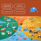 Farm Animals Felt Story Busy Board 4-in-1 Learning Activity Set