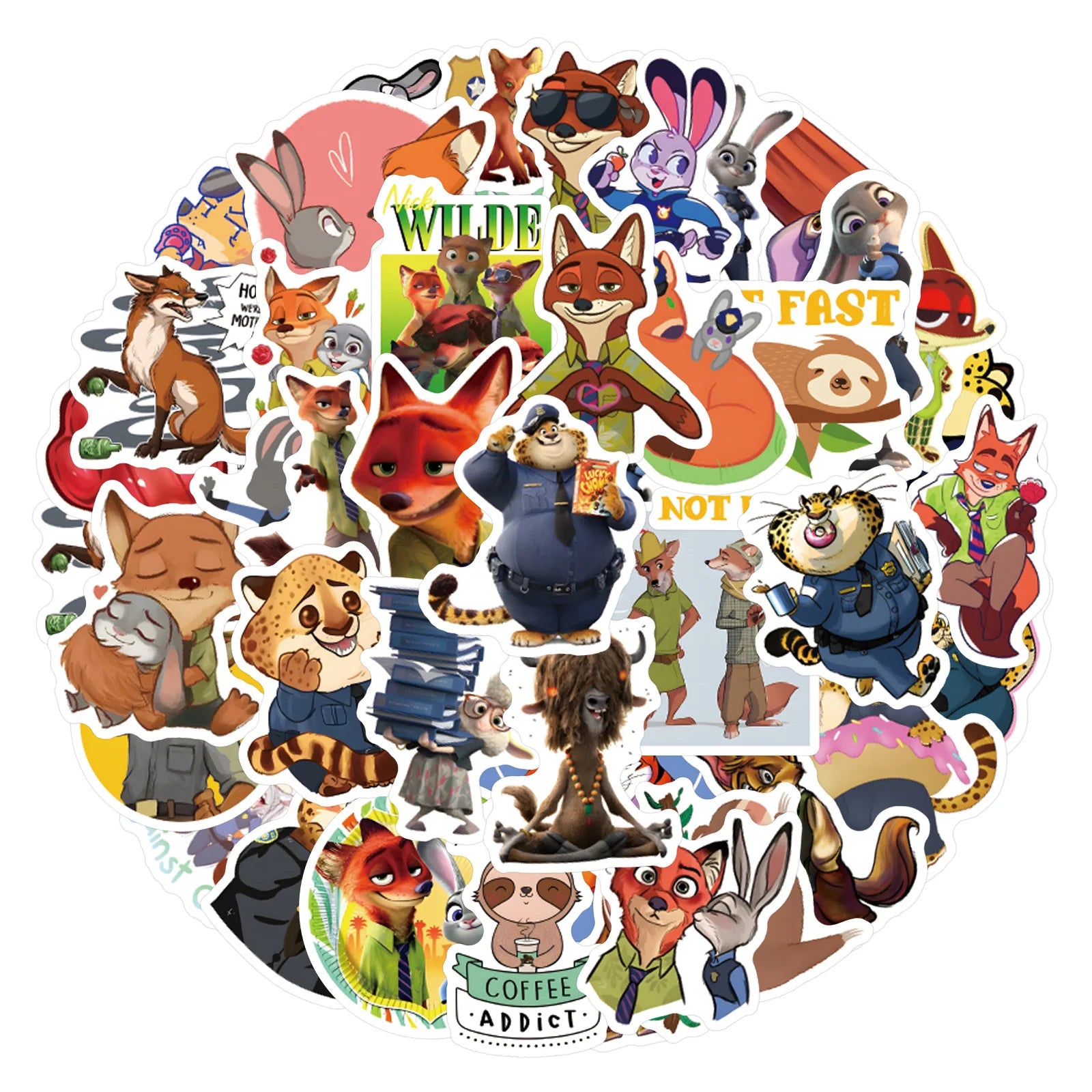 NEW Zootopia Party Favor Zootopia 2 Birthday Decoration Judy Nick Gary Party Supplies Zootropolis Coil Notebook Box Bag Card Kid