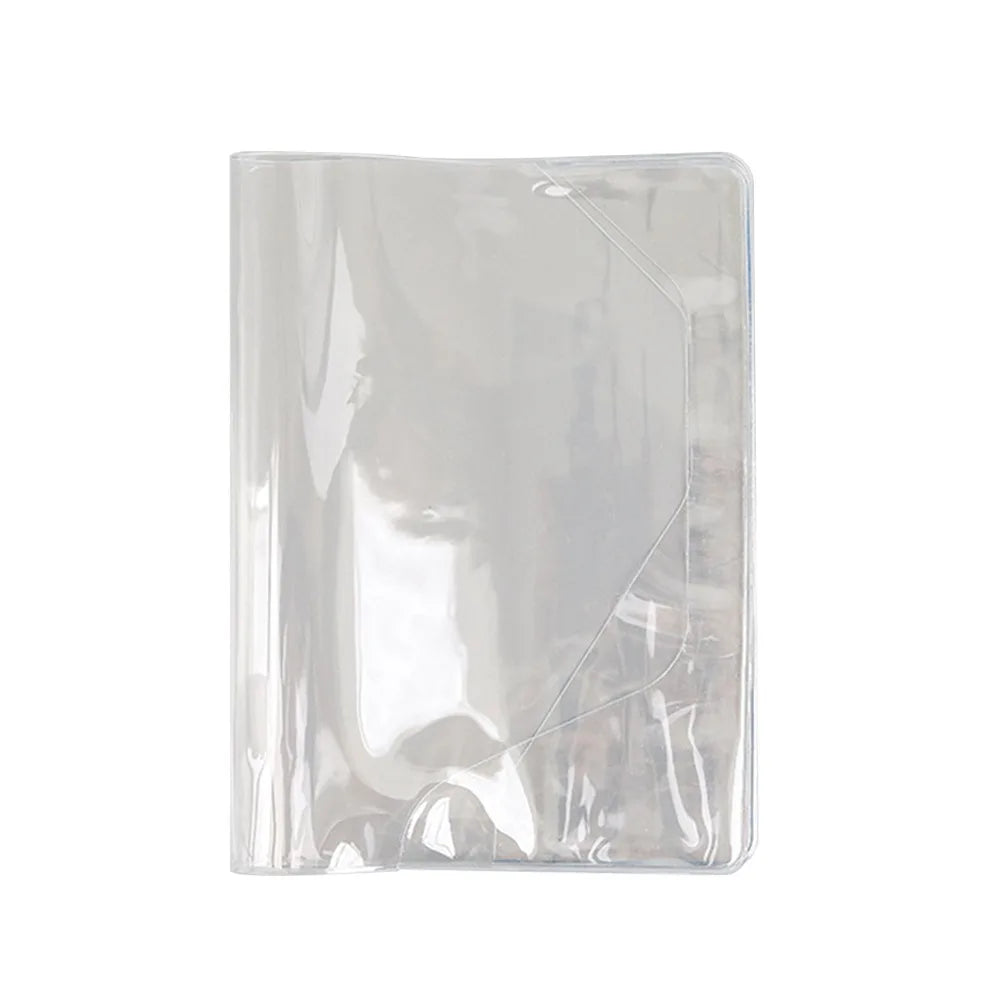 PVC Durable A5/A6 Notebook Protective Sleeve PVC Waterproof Book Cover Transparent Binder Protective Cover Diary