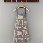New Cotton Canvas Fashion Waterproof Apron Kitchen Aprons for Women Men Cooking Female Adult Waist Thin Breathable Male Work