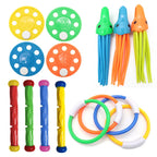 Diving Toys Breath Closure Training Water Underwater Toy Set Children's Swimming Pool Treasure Hunt Water Ring Diamond Kids Toys