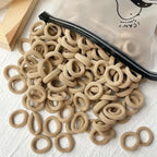 50/100Pcs Colorful Basic Nylon Ealstic Hair Ties for Girls Ponytail Hold Scrunchie Rubber Band Kid Fashion Hair Accessories