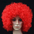 Women Curly Cosplay Wig Short Wavy Curly Hair Colorful Synthetic Wig For Daily Party Men Football Fan Wearing Kids Wigs