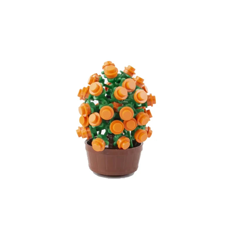City Plant Building Blocks Accessories for DIY Brick Creations