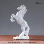 European Style Home Resin Victory Horse Statue, Living Room ，Cabinet,Office Desktop Decoration  Animal Figurines