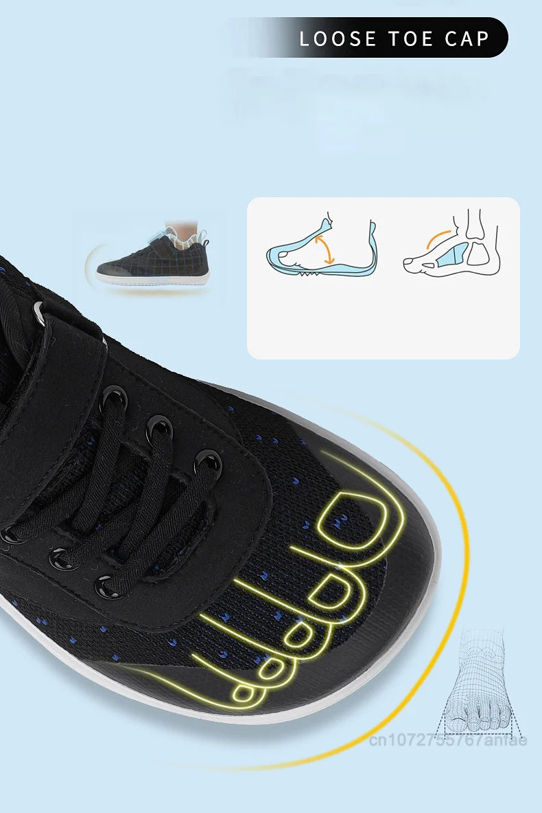 Kids Wide Barefoot Shoes Minimalist Sneakers for Growing Feet