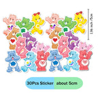 Care Bear Party Supplies Disposable Plate  Napkin Tablecloth Cake Topper Gifts Bag Kids for Birthday Party Decorations Set Gifts