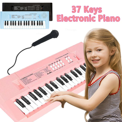 37 Keys Kids Electronic Piano Keyboard with Microphone Toy