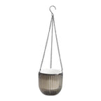 Transparent Hanging Basket Flower Pot for Lazy PeopleinsWind Self-priming Hydroponic Resin Large Diameter Fall-resistant Sunproo