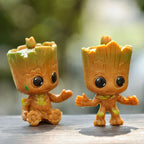 4Pcs/Set Cute Groot Miniature Model Home Supplies Decoration Figurine Handicrafts Anime Hero Tree Man Character Decoration