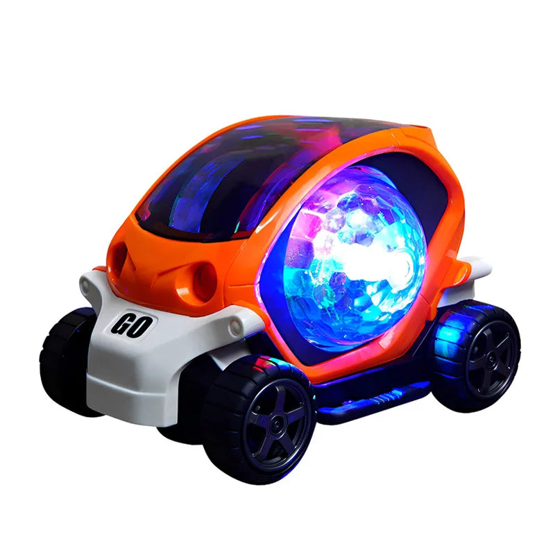 Electric Music Toy Car with Lights Dazzling Turn for Boys Gifts