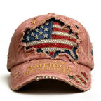 Breathable Patriotic Baseball Cap US 250th Anniversary Cap Retro Washed Versatile Patriotic Cap US 250th Anniversary Tribute Hat