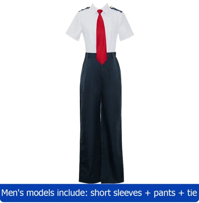 My Hero Academia Anime  Midoriya Izuku Cosplay Costume Todoroki Shoto School Uniform Set Wig Suit Unisex Halloween Role Play