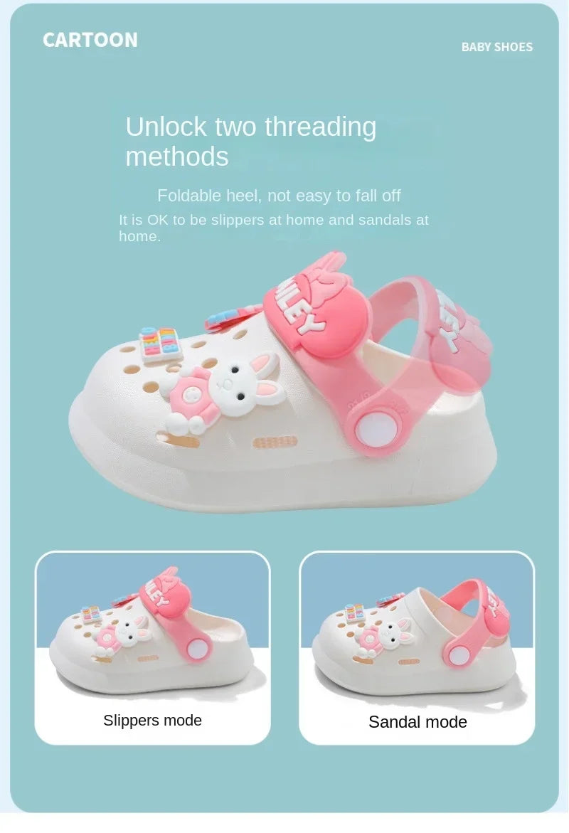 Baby Cartoon Summer Sandals Anti Slip Beach Shoes for Infants