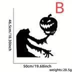 2026 Evil Pattern Halloween Wall Sticker Removable Decal Waterproof Decor For Door Window Indoor Home Party Supplies