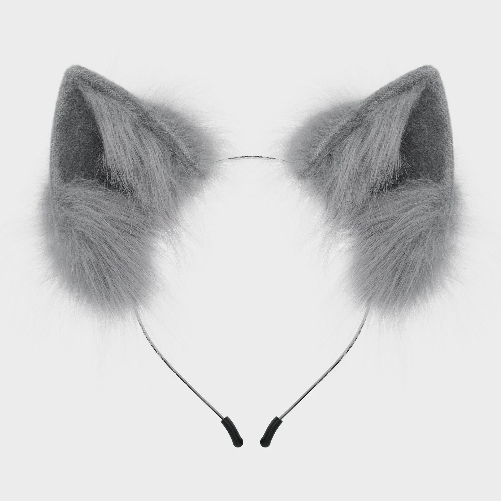 Handmade Faux Fur Animal Ears Headband Furry Cat Fox Ear Hairhoop Headwear Costume Accessory for Cosplay Masquerade