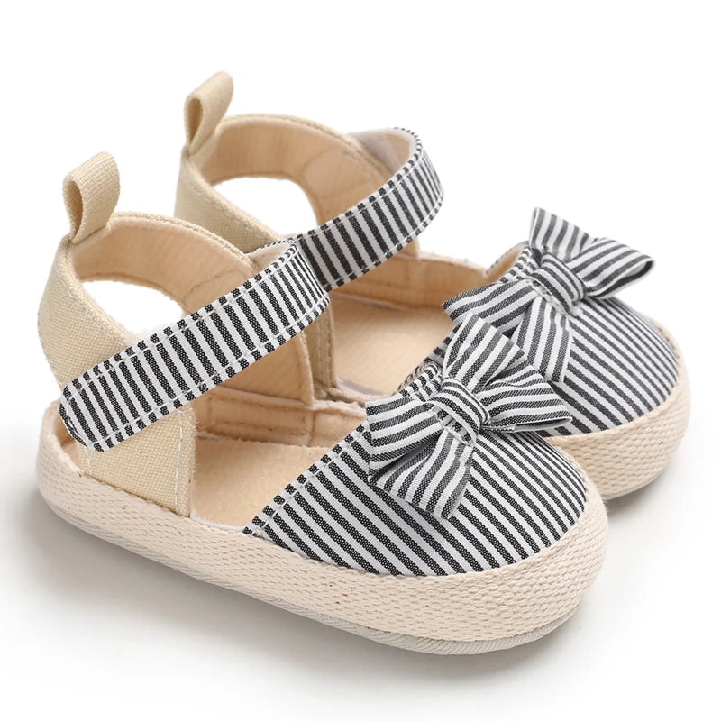 Baby Girl Summer Sandals Soft Sole Walking Shoes with Bow