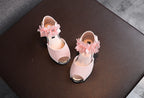 Girls Rhinestone Flower Shoes Princess Dress Pumps for Kids