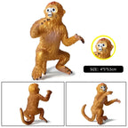 Oenux Simulation Wild Animal Chimpanzee Orangutan Gorilla Tree Sloth Monkey Model Action Figures Garden Miniature Decoration Toy