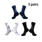 1/2/3 Pairs Soccer Socks Gym Socks Football Socks Men Women Non-slip Elastic Sport Grip Socks Floor Yoga Socks Cycling Socks