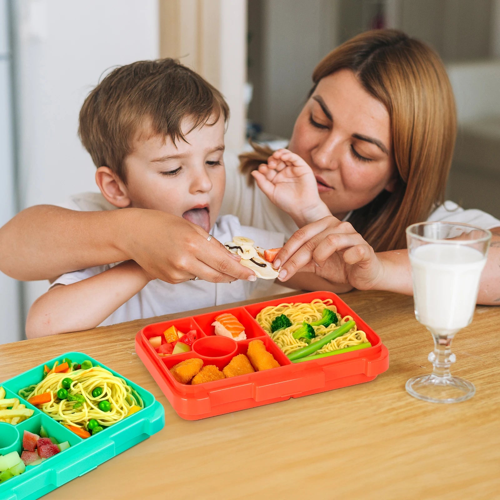 Adorable Kids Lunch Box Student Microwave Safe Travel Bento Box Halloween Container Portable Leak Proof Fruit Salad Bento Box