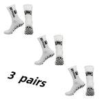 3Pairs/Lot New in ANTI SLIP Tapedesign Football Socks Mid Calf Non-Slip Soccer Sport Cycling Sports Mens Sock Women