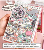 20Pcs 20in1 3D Cartoon Sticker Book | DIY Scenes Creative Gift for Kids, Portable Sticker Album for Birthday Christmas Crafts