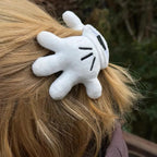 1pc white fluffy three-dimensional palm hair clip exaggerated cute fluffy hairpin hair accessory head accessory gift hair grab