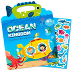 Hot New Children Scene Stickers DIY Hand-on Puzzle Sticker Books Reusable Cartoon Animal Learning Cognition Toys for Kids Gift