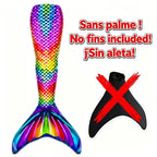 NEW Summer Kids Swimming Mermaid Tails Swimsuit For Girls Bathing Suit Beach Swimable Mermaid Costume Swimwear Halloween Costume
