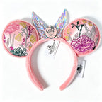 Disney Princess Headband Mickey Ear Rapunzel Sequin Bow Hair Hoop Birthday Gift Girl Accessories Halloween Gift Christmas Jack
