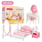 Forest Animal 1/12 Dollhouse Furniture Bedroom Kitchen Bathroom Set Miniature Simulation Dolls Accessories DIY Toys Girls
