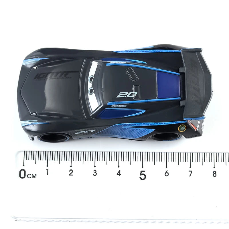 Cartoon Pixar Cars Lightning McQueen 1/55 Metal Die Casting Anime Figure Storm Jackson Racing Toys Collectibles Children's Gifts