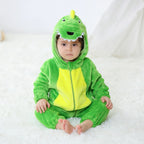 Baby Girls Long-sleeve Onesies Kigurumi Infant Dinosaur Animal Cartoon Romper Newborn Boys Pajamas For Christmas Halloween