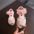 Girls Rhinestone Flower Shoes Princess Dress Pumps for Kids