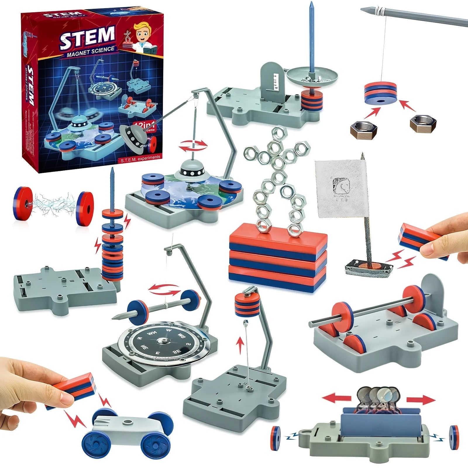 STEM Physics Kit 12-in-1 Magnetic Levitation Science Experiment Set