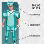 Halloween Cosplay Costume Deluxe My World Minecraftinglys Sets Diamond Armor Series Costumes For Cosplay Games Toy Gifts 110-140