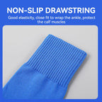 Loogdeel 1 Pair Football Socks Soccer Leg Brace Sleeves Breathable Sport Sock Adult Kids Shin Guards Calf Protection Leg Cover