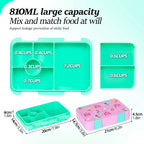 Adorable Kids Lunch Box Student Microwave Safe Travel Bento Box Halloween Container Portable Leak Proof Fruit Salad Bento Box