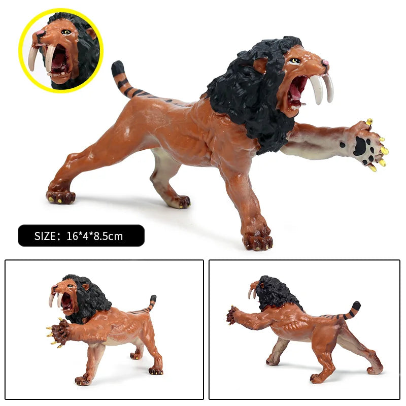 Oenux Prehistoric Wild Animals Doedicurus Armadillo Doedicurus Sabretooth Model Action Figures PVC Collection Toy Kid Gift