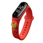 3D Cartoon Superhero LED Watch for Kids – Sports Digital Watch