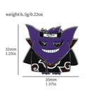 Gengar Cartoon Brooches Anime Enamel Lapel Pins for Backpack Accessories Fans Collection Brooches Jewelry Gift