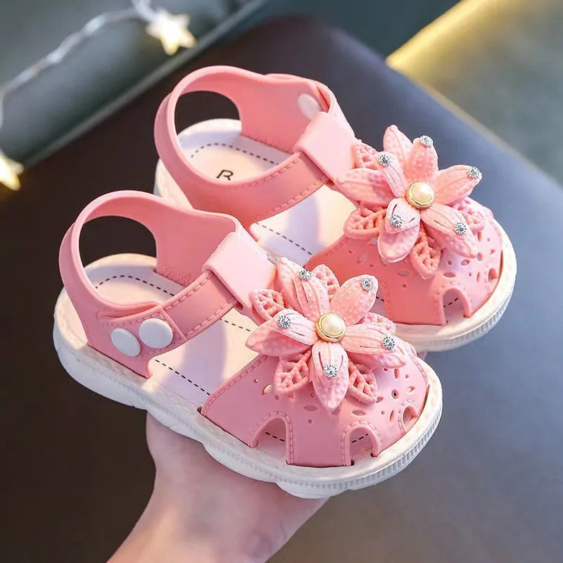 Baby Girl Bow Beach Sandals Soft Non Slip Summer Shoes