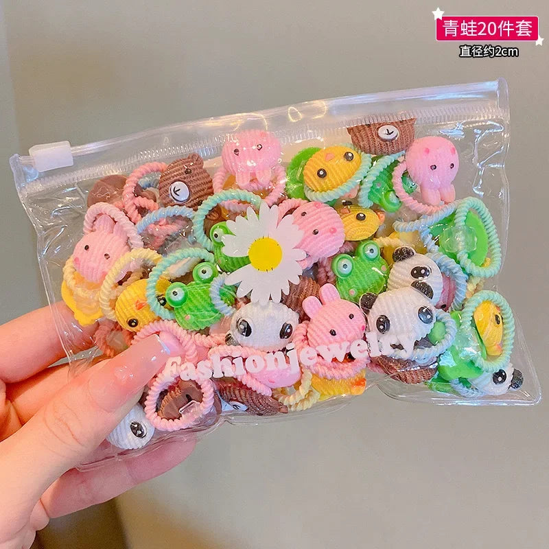 Children's Rubber Band Does Not Hurt The Hair Elastic Girl Head Rope Small Tie Hair Chirp Scrunchies Headdress Baby Accessories