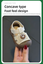 Baby First Walker Sandals Closed Toe Summer Shoes for Toddlers