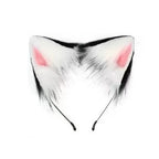 FluffyAnime Animal Fur Fox Tail Cat Paws Gloves and Ears Headwear Face Mask Cosplay Costume  Set Halloween Party Accessorie
