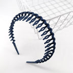 1/2/3pcs Hair Clip Frosted Color Headband Women's Non-slip Band Teeth Simple Pressure Headband Face Headband Hair Accessories