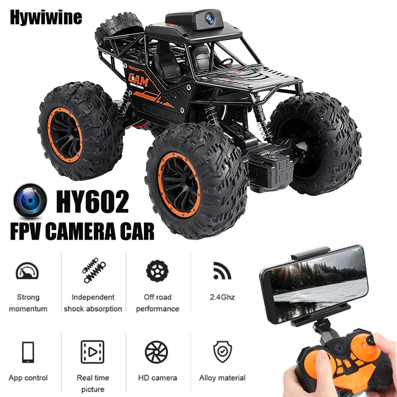 RC Car With HD Camera FPV WIFI Remote Control Stunt SUV Toy